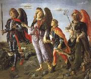 Francesco Botticini Tobias and the Tree Archangels oil painting